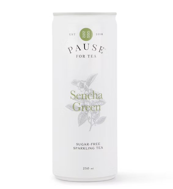 PAUSE for Tea: Sencha Green Sugar-Free Sparkling Tea