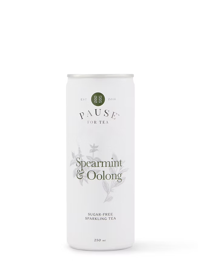 PAUSE for Tea: Spearmint & Oolong Sugar-Free Sparkling Tea‬ ‭
