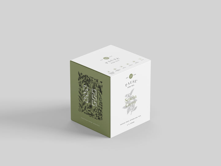 PAUSE for Tea: Sencha Green Sugar-Free Sparkling Tea